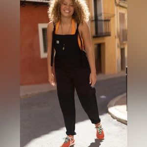 Black Organic Cotton Original Dungarees from Lucy & Yak